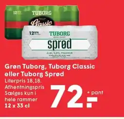 SPAR Grøn Tuborg, Tuborg Classic eller Tuborg Sprød tilbud