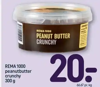 REMA 1000 REMA 1000 peanutbutter crunchy tilbud