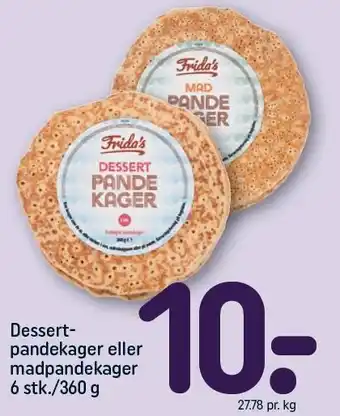 REMA 1000 Dessertpandekager eller madkandepager 6 stk./360 g tilbud