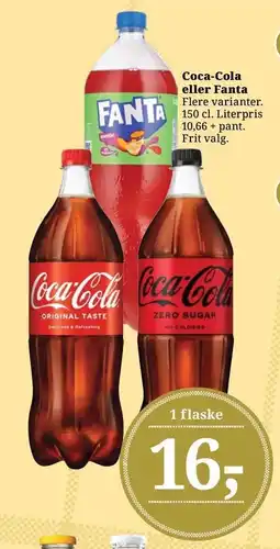 Dagli'Brugsen Coca-Cola eller Fanta tilbud