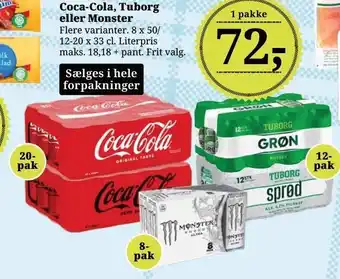 Dagli'Brugsen Coca-Cola, Tuborg eller Monster tilbud