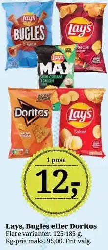 Dagli'Brugsen Lays, Bugles eller doritos tilbud