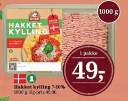 Dagli'Brugsen Hakket kylling 7-10% tilbud