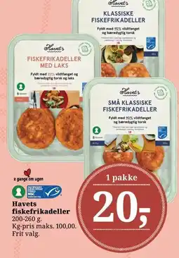 Dagli'Brugsen Havets fiskefrikadeller tilbud