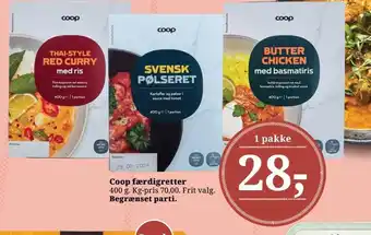 Dagli'Brugsen Coop færdigretter tilbud