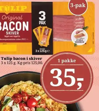 Dagli'Brugsen Tulip bacon i skiver tilbud