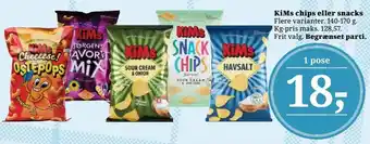 Dagli'Brugsen KiMs chips eller snacks tilbud