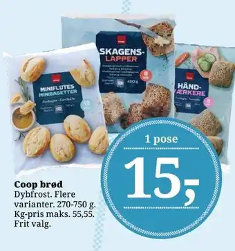 Dagli'Brugsen Coop brød tilbud