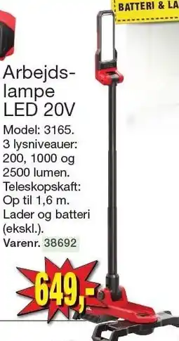 Harald Nyborg SKIL Arbejdslampe LED 20V tilbud