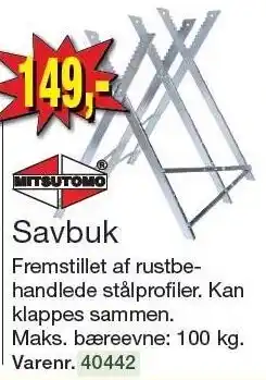 Harald Nyborg MITSUTOMO Savbuk tilbud