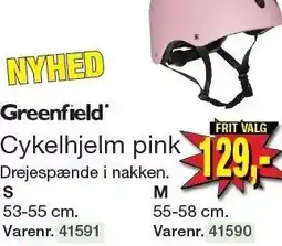 Harald Nyborg Cykelhjelm pink tilbud