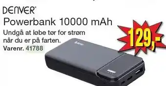 Harald Nyborg Powerbank 10000 mAh tilbud