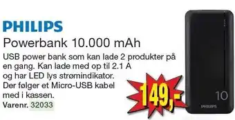 Harald Nyborg Powerbank 10.000 mAh tilbud