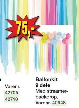 Harald Nyborg Ballonkit 9 dele tilbud