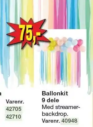 Harald Nyborg Ballonkit 9 dele tilbud