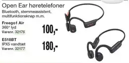 Harald Nyborg Open Ear høretelefoner Freego1 Air eller E518BT tilbud