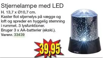 Harald Nyborg Stjernlampe med LED tilbud