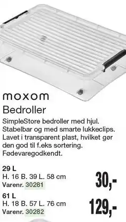 Harald Nyborg MOXOM Bedroller tilbud