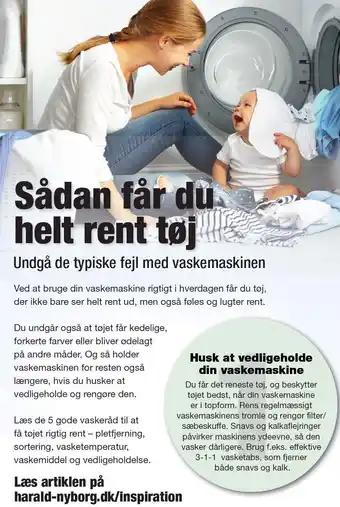 Harald Nyborg Sådan får du helt rent tøj tilbud