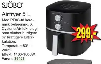 Harald Nyborg Airfryer 5 L tilbud