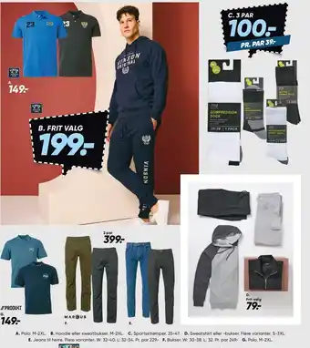 Bilka Polo, Hoodie, Sweatbukser, Sportsstrømper, Sweatshirt, Jeans eller Bukser tilbud