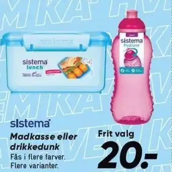 Bilka Sistema Madkasse eller drikkedunk tilbud