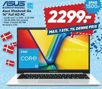 Bilka Asus Vivobook Go 14'' Full HD PC tilbud