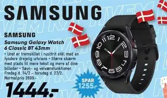 Bilka Samsung Galaxy Watch 6 Classic BT 43mm tilbud