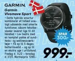 Bilka Garmin Vivomove Sport tilbud