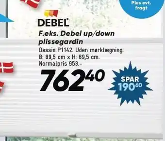 Bilka Debel up/down plissegardin tilbud