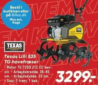 Bilka Texas Lilli 535 TG havefræser tilbud