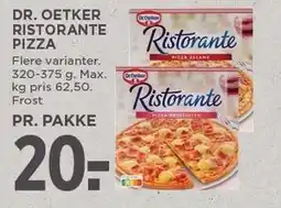 MENY DR. OETKER RISTORANTE PIZZA tilbud