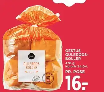 MENY GESTUS GULERODSBOLLER tilbud