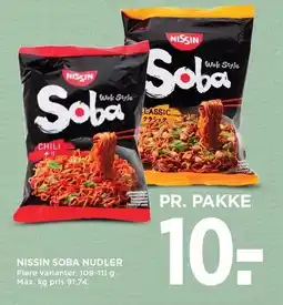 MENY NISSIN SOBA NUDLER tilbud