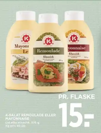 MENY K-SALAT REMOULADE EL. MAYONNAISE tilbud