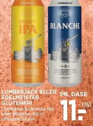 MENY LUMBERJACK ELLER EDELMEISTER GLUTENFRI tilbud