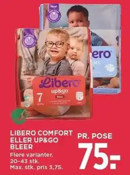 MENY LIBERO COMFORT ELLER UP&GO BLEER tilbud