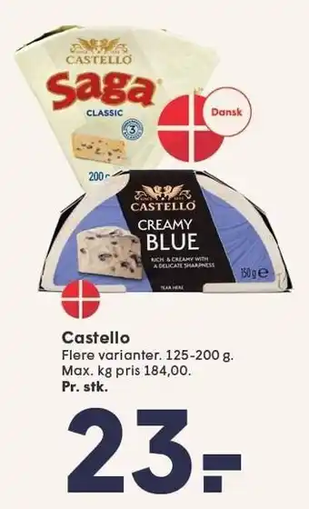 SPAR Castello 125-200 g tilbud