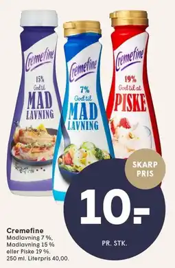 SPAR Cremefine 250 ml tilbud