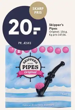 SPAR Skipper's Pipes 136 g tilbud