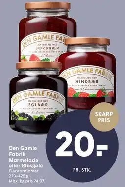 SPAR Den Gamle Fabrik eller Ribsgelé 270-425 g tilbud