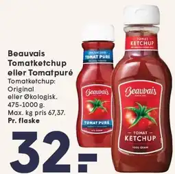 SPAR Beauvais Tomatketchup eller Tomatpuré 475-1000 g tilbud