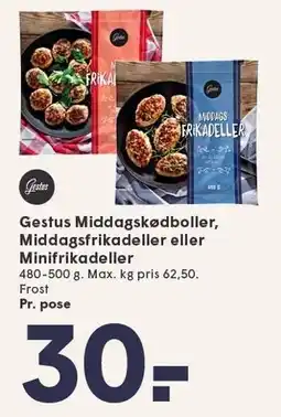 SPAR Gestus Frikadeller 480-500 g tilbud