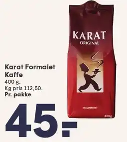 SPAR KARAT FORMALET KAFFE 400 g tilbud