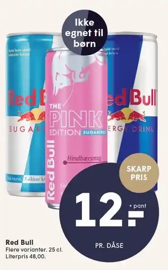 SPAR Red Bull 25 cl tilbud