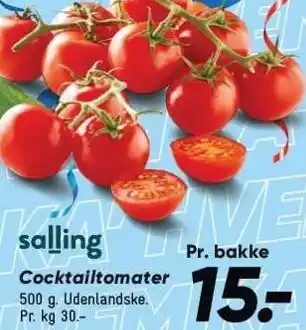 Bilka Salling Cocktailtomater tilbud