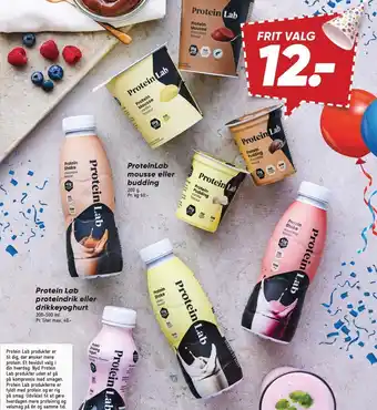 Bilka ProteinLab mousse, budding, proteindrik eller drikkeyoghurt tilbud