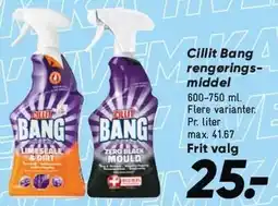 Bilka Cillit Bang rengøringsmiddel 600-750 ml tilbud