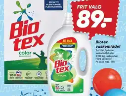 Bilka Biotex vaskemiddel 2,4 liter tilbud