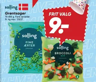 Bilka Salling Grøntsager tilbud